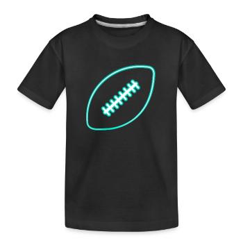 Joueur de football américain - T-shirt bio Premium Enfant - noir - Devant