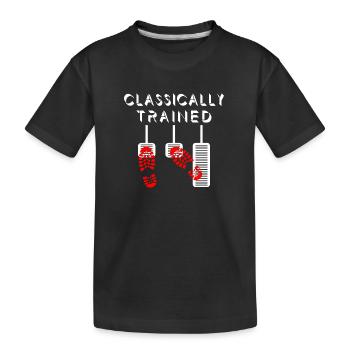 Changement de vitesse manuel Changement de vitesse Levier de vitesses - T-shirt bio Premium Enfant - noir - Devant
