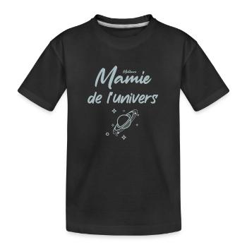 Meilleure Mamie de l'univers - T-shirt bio Premium Enfant - noir - Devant