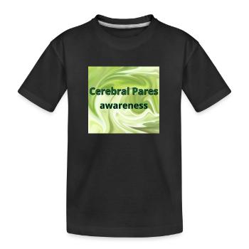 Conscience de la paralysie cérébrale - T-shirt bio Premium Enfant - noir - Devant