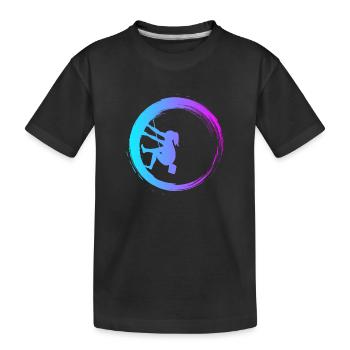 Sporty Hobby Leidenschaft Klettern - Kinder Premium Bio T-Shirt - Schwarz - Vorne