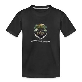 Restez enraciné - T-shirt bio Premium Enfant - noir - Devant