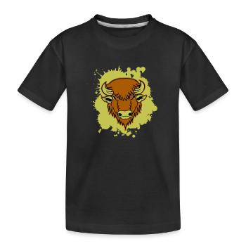 Buffle 01 - T-shirt bio Premium Enfant - noir - Devant