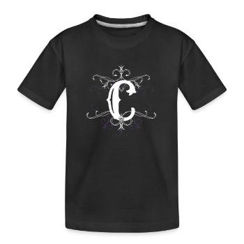 Point C, point c) - T-shirt bio Premium Enfant - noir - Devant