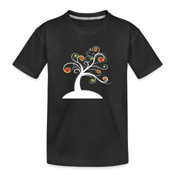 Spring Awakening, Flowering Tree, Nature, Tree - Kids' Premium Organic T-Shirt - black - Front