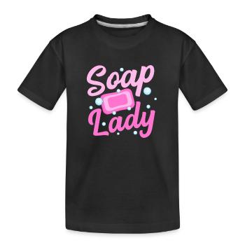 Savon Lady Soapmaker Fabrication de savon - T-shirt bio Premium Enfant - noir - Devant