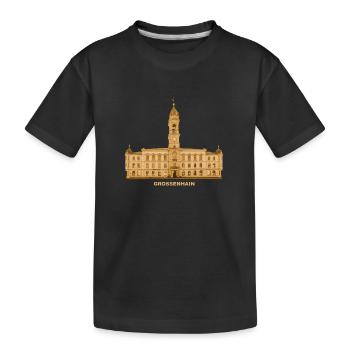 Mairie de Grossenhain Meissen Saxe - T-shirt bio Premium Enfant - noir - Devant