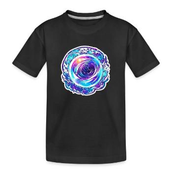 Space travel - Kids' Premium Organic T-Shirt - black - Front