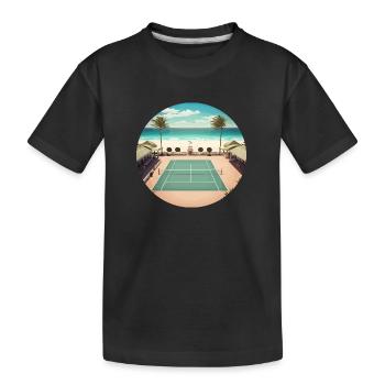 SJSs Tennis Dream Court - T-shirt bio Premium Enfant - noir - Devant