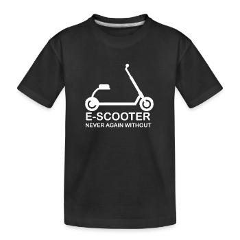 E-Scooter Roller Scooter - T-shirt bio Premium Enfant - noir - Devant