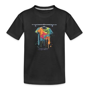 Chemise graffiti - T-shirt bio Premium Enfant - noir - Devant