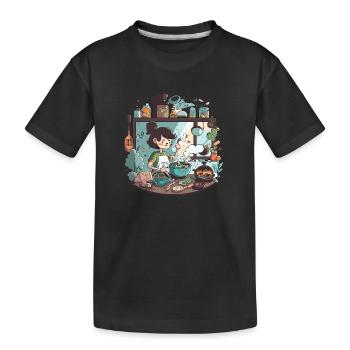 Kunstliebhaber: Meisterwerk des Museums - Kinder Premium Bio T-Shirt - Schwarz - Vorne