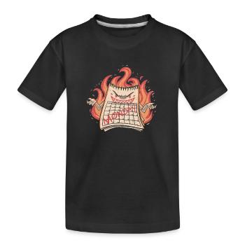 Böser Montag - Arbeitet & Job - Kinder Premium Bio T-Shirt - Schwarz - Vorne