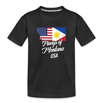 Les Philippins du Montana dessinent pour des fil-ams fiers - T-shirt bio Premium Enfant - noir - Devant