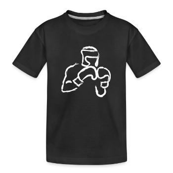 Boxer - Kinder Premium Bio T-Shirt - Schwarz - Vorne