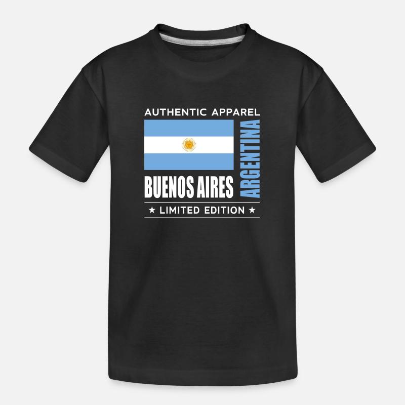 Buenos Aires - Kinder Premium Bio T-Shirt - Schwarz