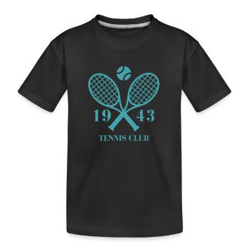 1943 Tennisclub - Kinder Premium Bio T-Shirt - Schwarz - Vorne