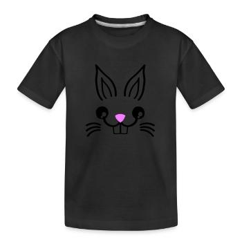 Bunny Rabbit - Kids' Premium Organic T-Shirt - black - Front