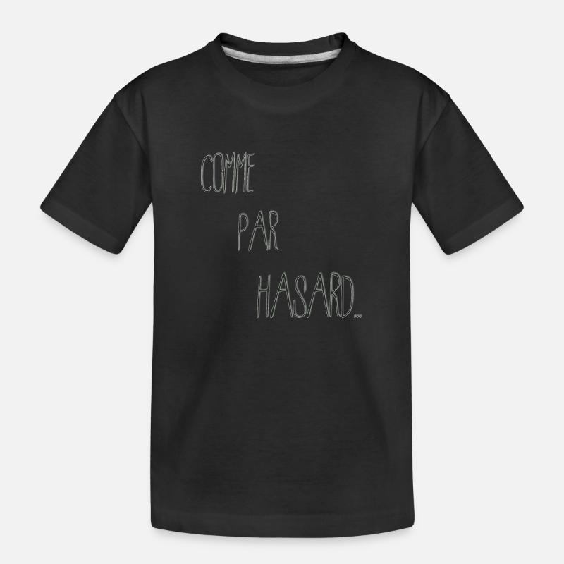 Zufall - Kinder Premium Bio T-Shirt - Schwarz
