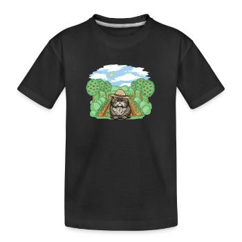 Ferme Chat Chats Jardinier Jardinier Amateur - T-shirt bio Premium Enfant - noir - Devant
