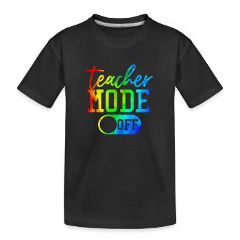 Enseignant, école primaire, enseignement primaire, diplôme d’enseignant - T-shirt bio Premium Enfant - noir - Devant