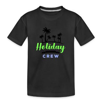 Équipage des Fêtes - T-shirt bio Premium Enfant - noir - Devant