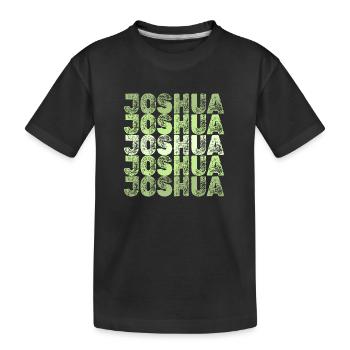 Geschenk für Joshua - Kinder Premium Bio T-Shirt - Schwarz - Vorne