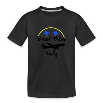 Travel Vibes uniquement - T-shirt bio Premium Enfant - noir - Devant