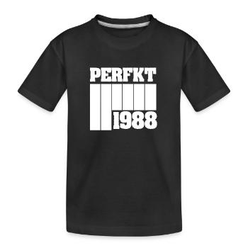 Perfect 1988 - Kids' Premium Organic T-Shirt - black - Front