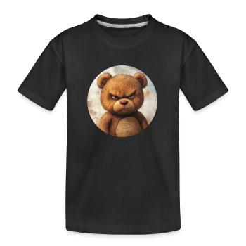 Grim Teddy : Plus qu’une simple peluche - T-shirt bio Premium Enfant - noir - Devant