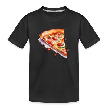 pizza - T-shirt bio Premium Enfant - noir - Devant