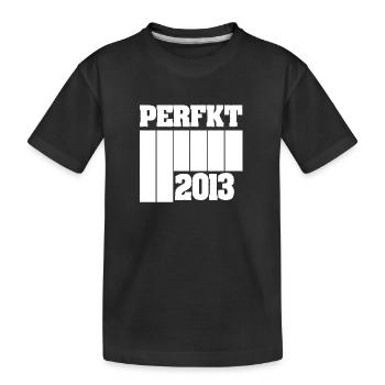 2013 - Kinder Premium Bio T-Shirt - Schwarz - Vorne