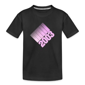 Papa 2003 - Kids' Premium Organic T-Shirt - black - Front