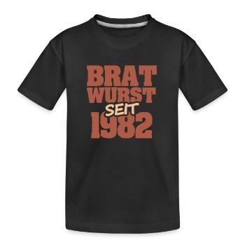 Barbecue 1982 - Kinder Premium Bio T-Shirt - Schwarz - Vorne