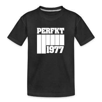 Einzigartig 1977 - Kinder Premium Bio T-Shirt - Schwarz - Vorne