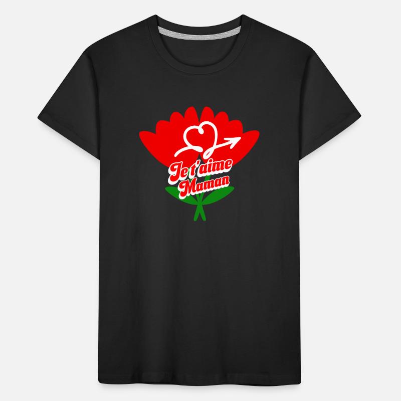 Ich liebe dich Mama Muttertag Kinder Premium Bio T-Shirt