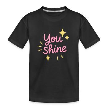 Vous rayonnez de positivité - T-shirt bio Premium Enfant - noir - Devant