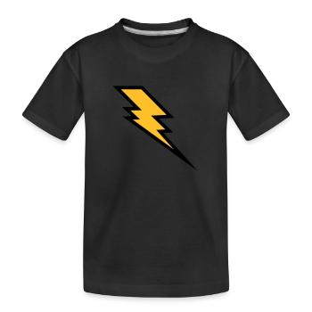 Blitz - Kinder Premium Bio T-Shirt - Schwarz - Vorne