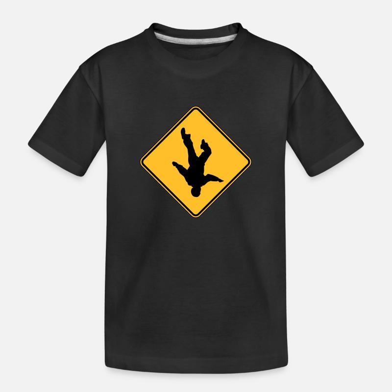 ROAD SIGN Skydive - T-shirt bio Premium Enfant - noir