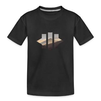 Geometric Mountains - Kinder Premium Bio T-Shirt - Schwarz - Vorne