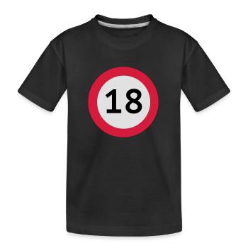18 geburtstag 18er geburtstag 18.geburtsttag - Kinder Premium Bio T-Shirt - Schwarz - Vorne