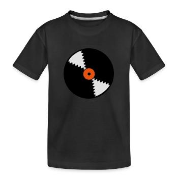vinyl_2__f3 - T-shirt bio Premium Enfant - noir - Devant