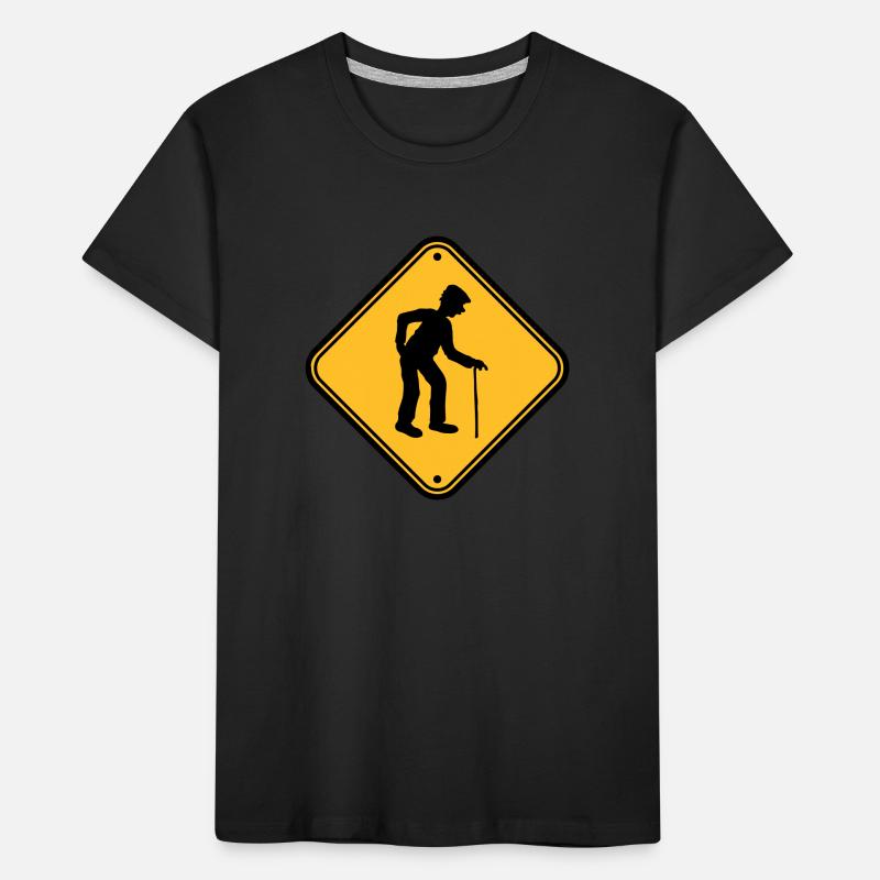 Shield attention danger danger caution note warn Kids' Premium Organic T-Shirt