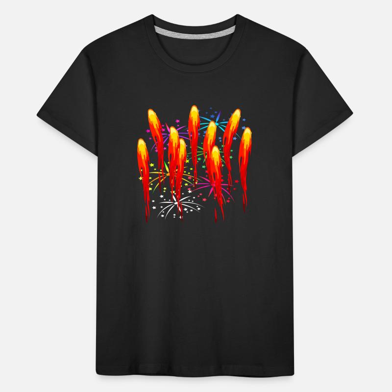 Feu firework fire fire fire T-shirt bio Premium Enfant