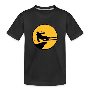 sauter sauter cascade astuce falaise haute fli - T-shirt bio Premium Enfant - noir - Devant