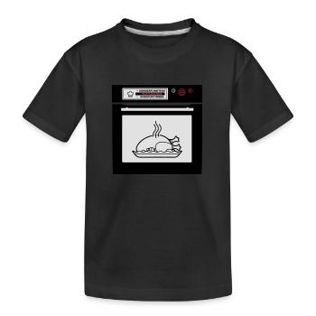 Braten in der Röhre (Schwangerschaft) - Kinder Premium Bio T-Shirt - Schwarz - Vorne