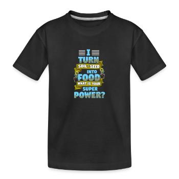 Jardinier jardinier amateur - T-shirt bio Premium Enfant - noir - Devant