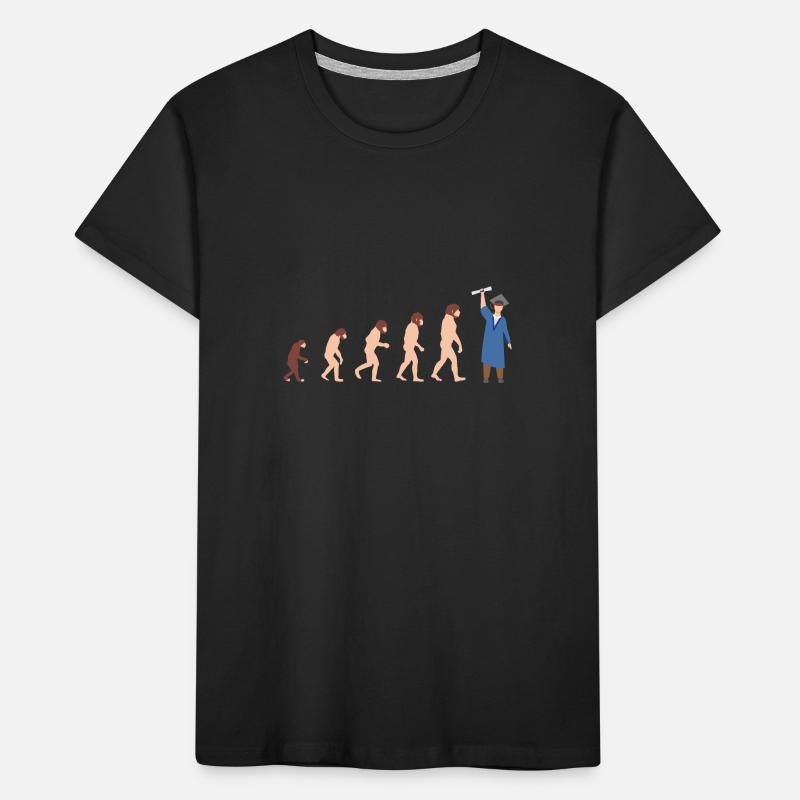 Evolution Abschluss Absolventen Bachelor Geschenk Kinder Premium Bio T-Shirt