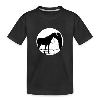 Cheval - T-shirt bio Premium Enfant - noir - Devant