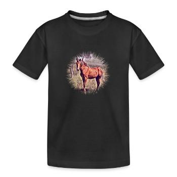 Cheval - T-shirt bio Premium Enfant - noir - Devant
